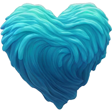 3d heart shape sea wave emoji