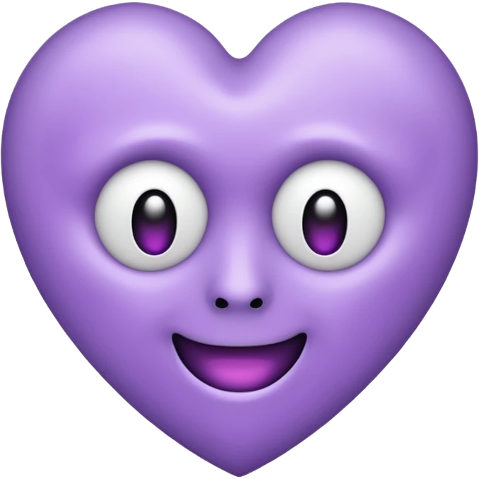 Light purple heart emoji with a Ghostface face emoji