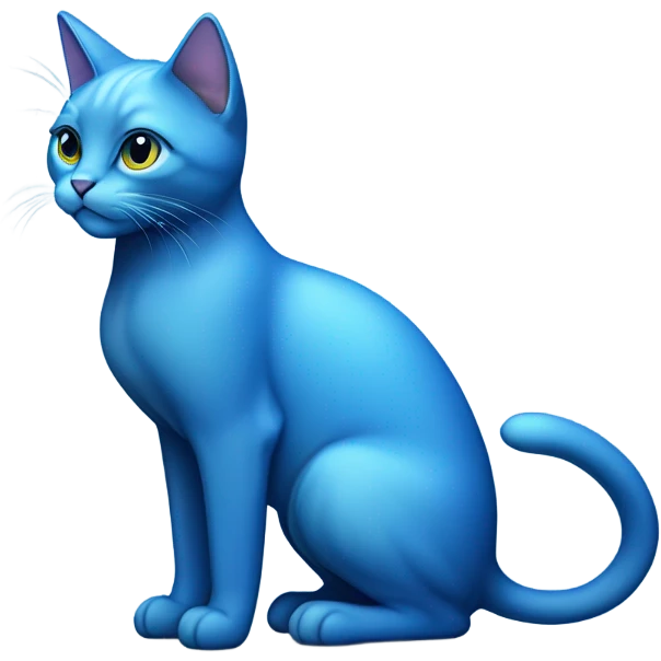 blue cat emoji