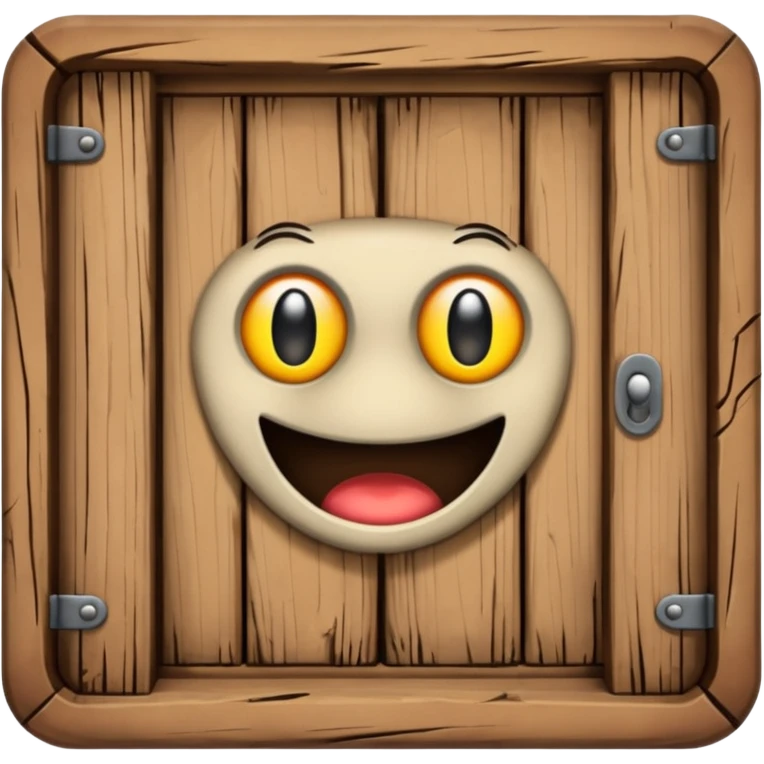Wooden trap door emoji