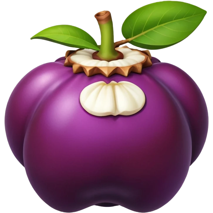 mangosteen fruit emoji