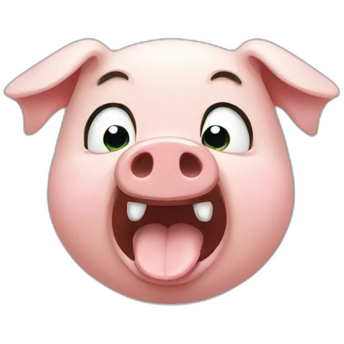 Pig cry emoji