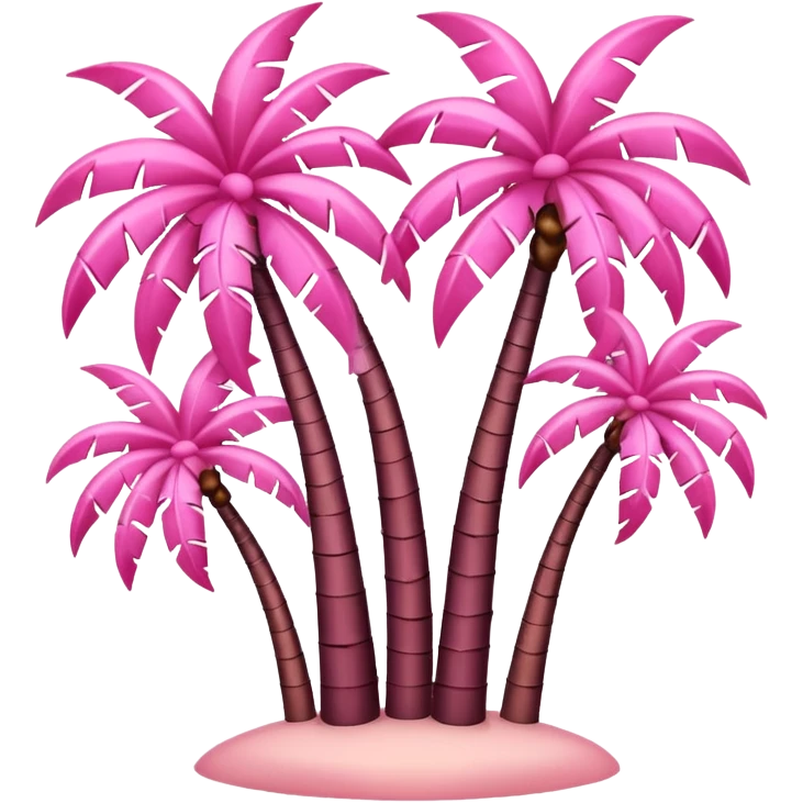 palmeras rosa emoji