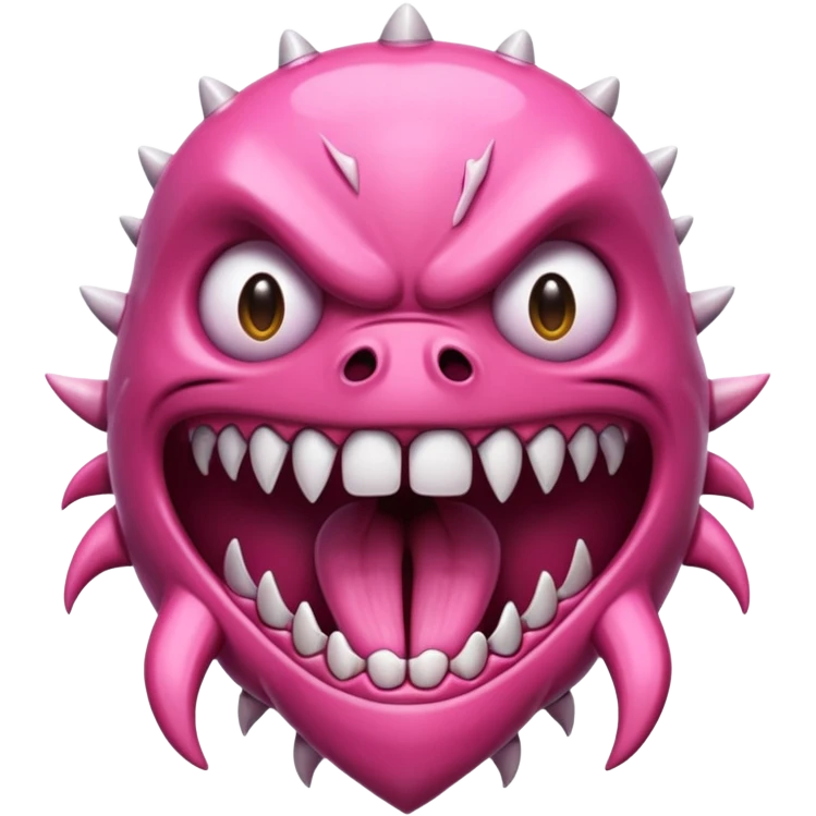 a monster maw with sharp teeth emoji