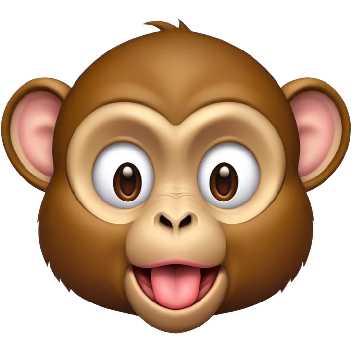 Monkey sticking out tongue emoji