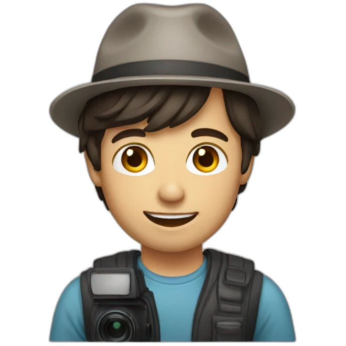 Male Photographer brunette emoji