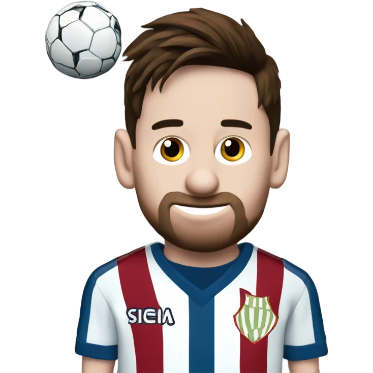 Messi with racing club of Avellaneda shirt  emoji