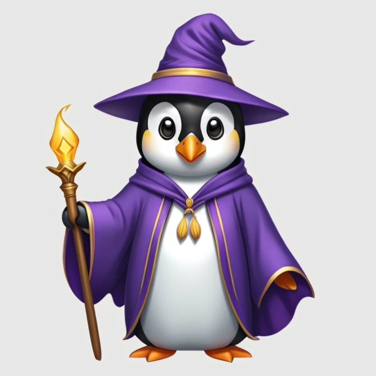 Penguin Wizard emoji