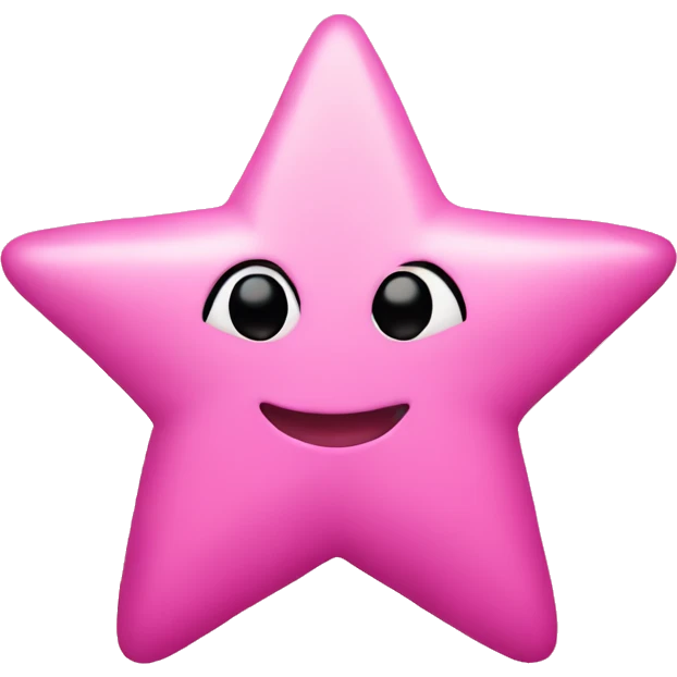 Pink star emoji