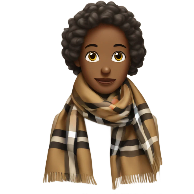 Burberry scarf  emoji