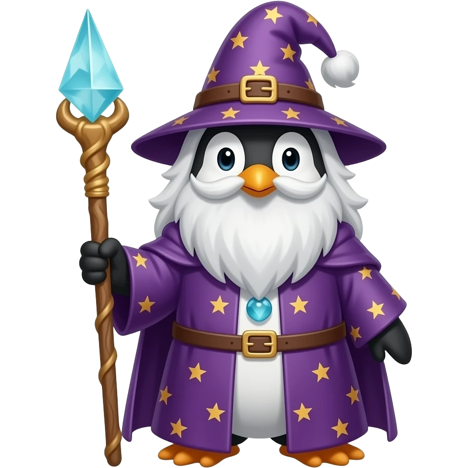 Penguin Wizard emoji