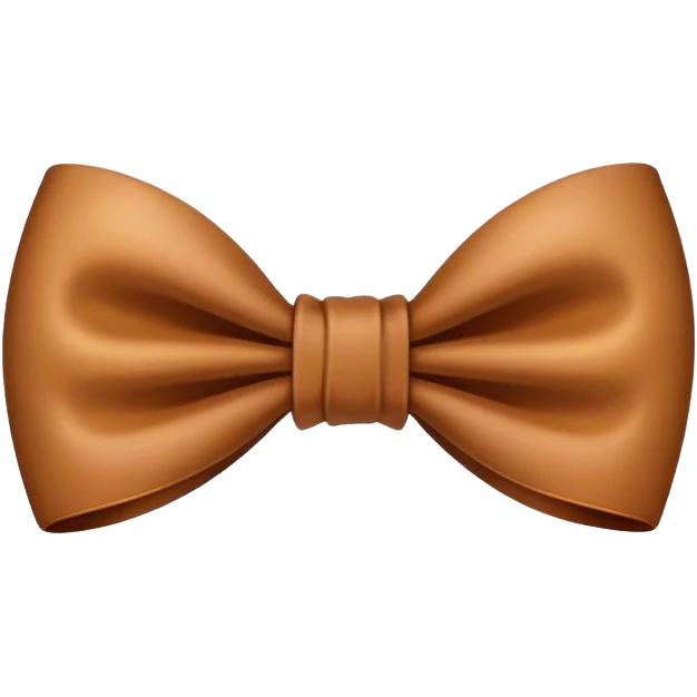 Brown bow emoji