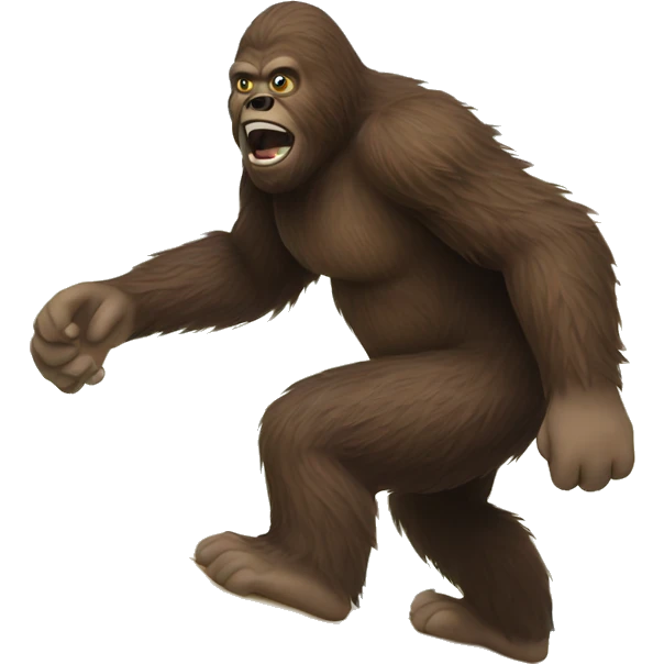 bigfoot surfing emoji