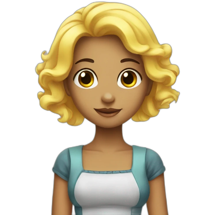 Cute girl sirene emoji