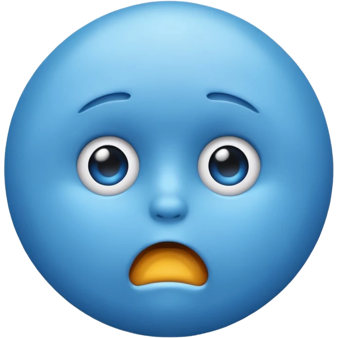 🔵+😱 emoji