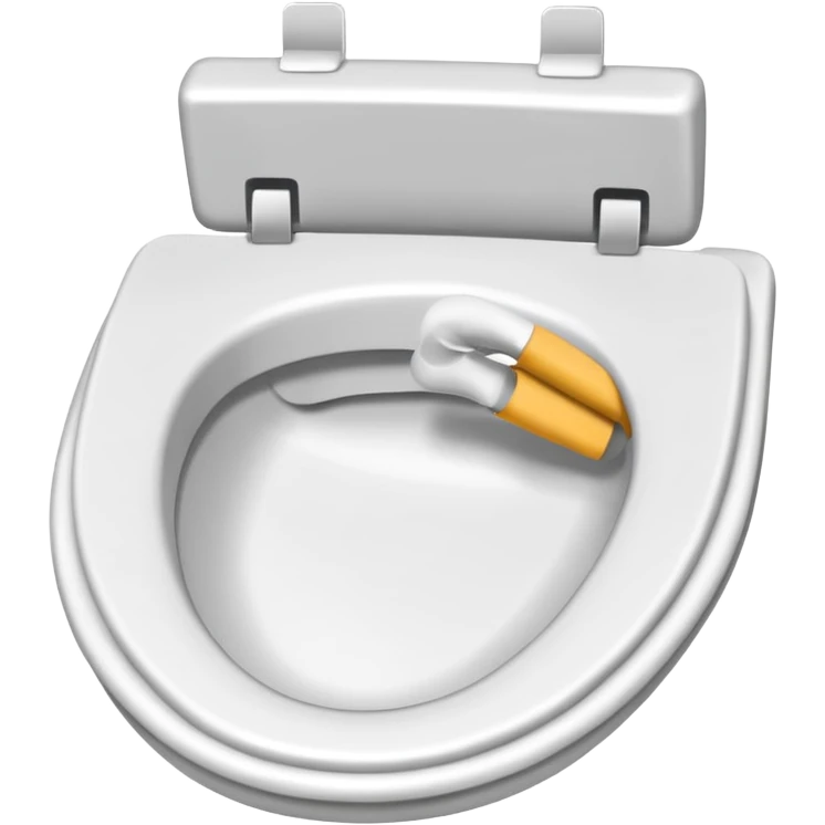 Paper toilet seat emoji