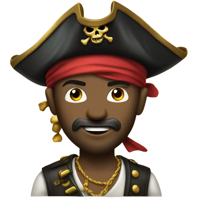 pirate with gold grills  emoji