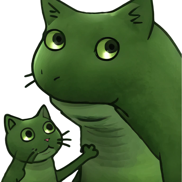 Girl rubbing cat emoji