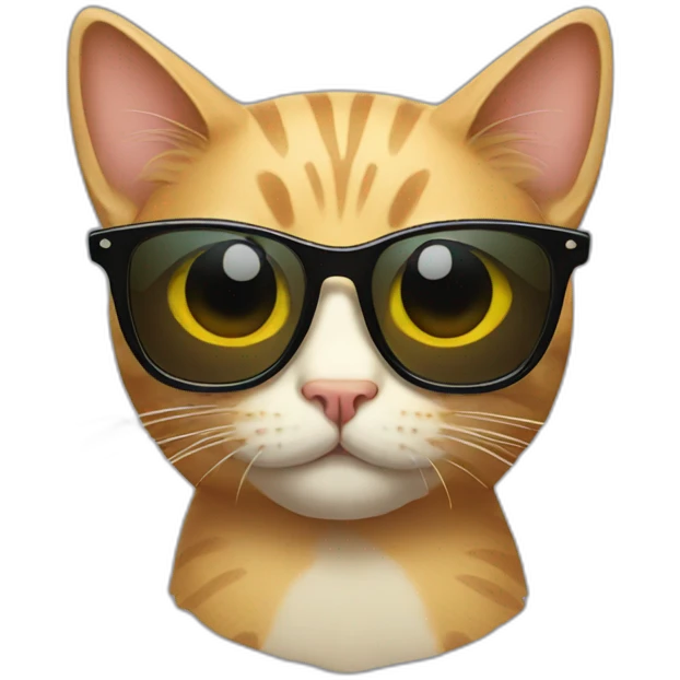 Cat with sunglasses emoji