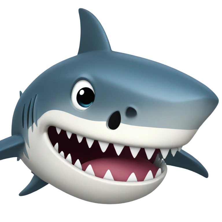 Shark with a beard emoji