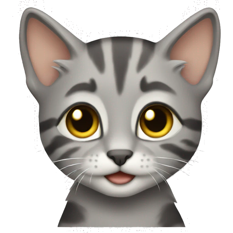 grey tabby kitten emoji