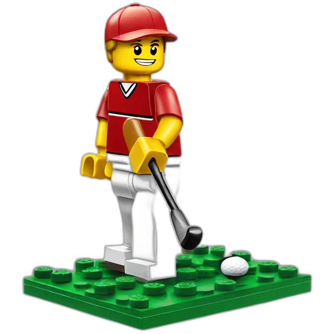 lego golfplayer emoji