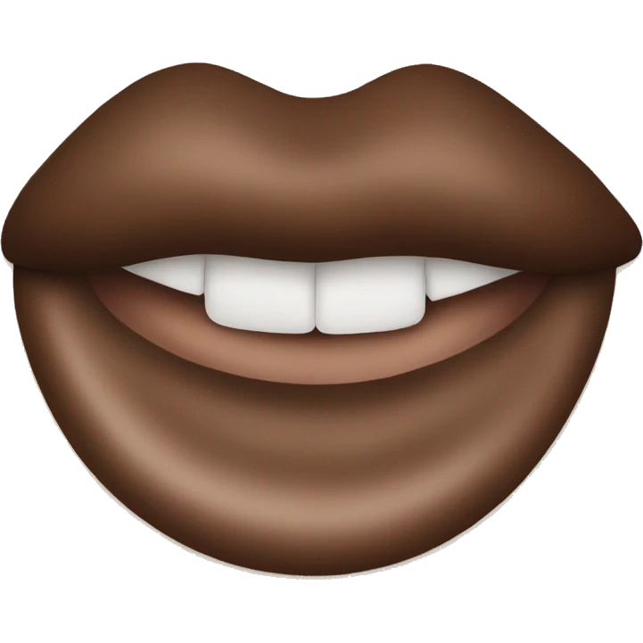 Brown lipstick emoji