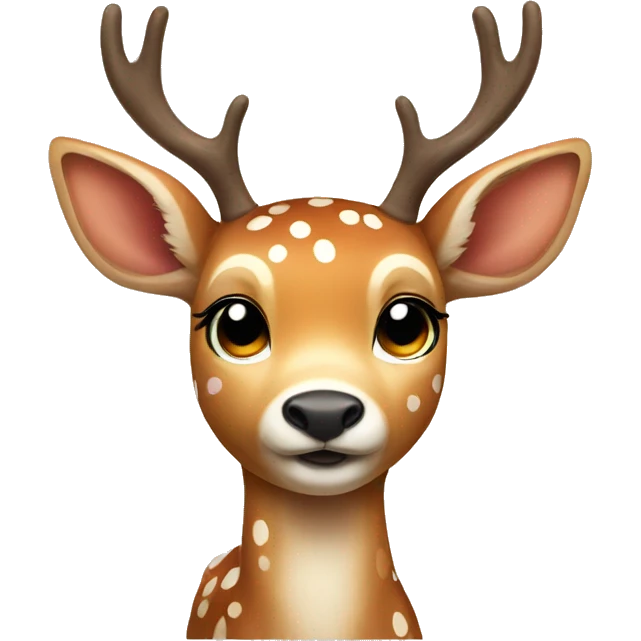 cute deer with spots emoji