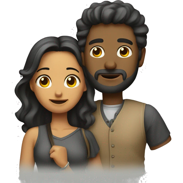Pareja besándose  emoji