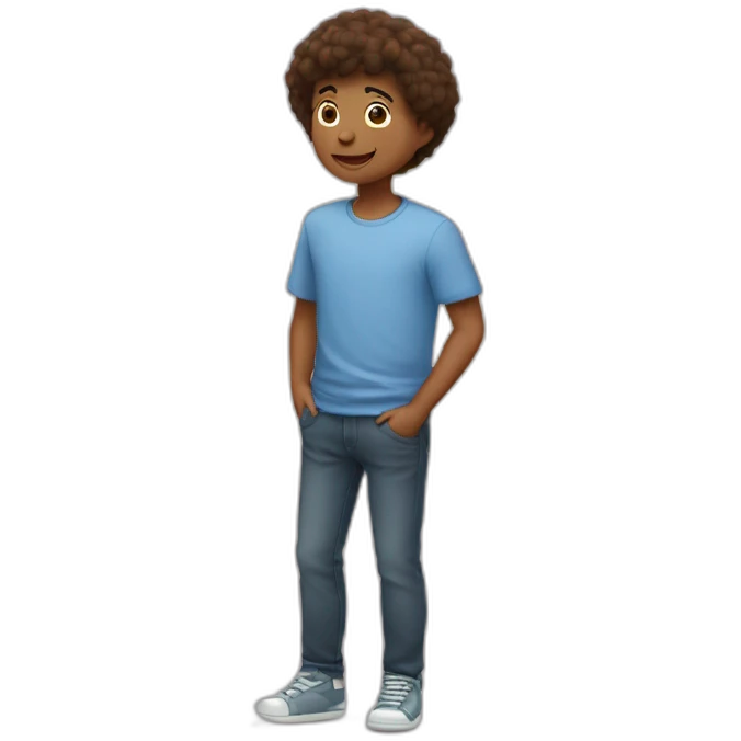 Garçon qui fais un cœur  emoji