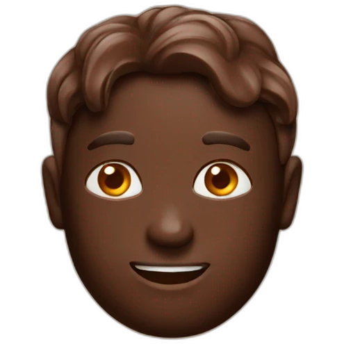 Bolo de chocolate emoji