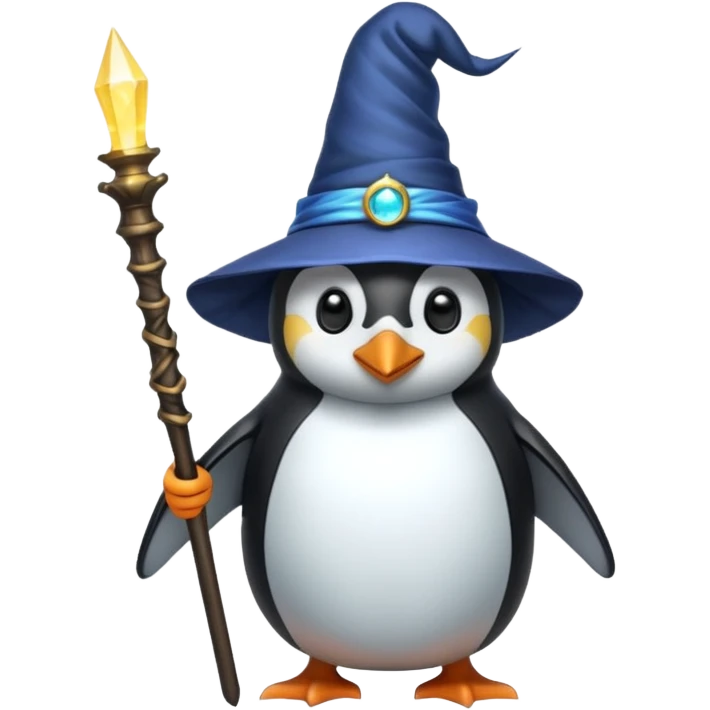 Penguin Wizard emoji