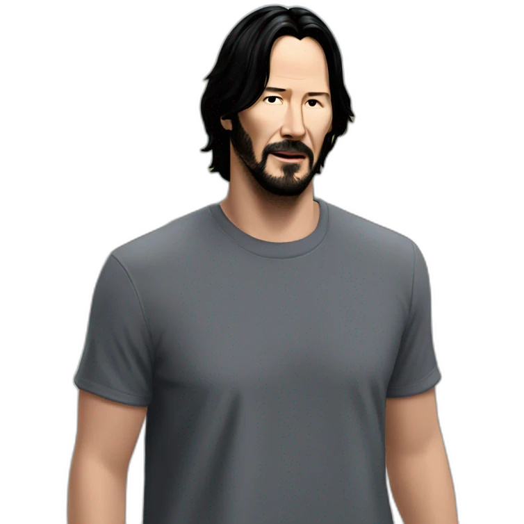 keanu-reeves wearing shirt emoji