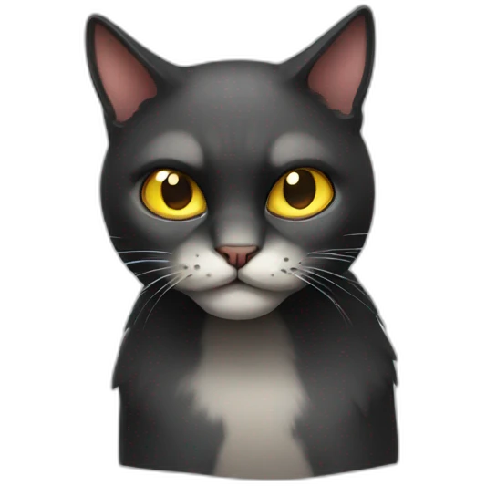 Scary cat emoji