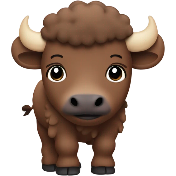 Cute bison ￼ ￼ emoji