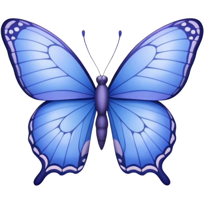 Periwinkle butterfly emoji