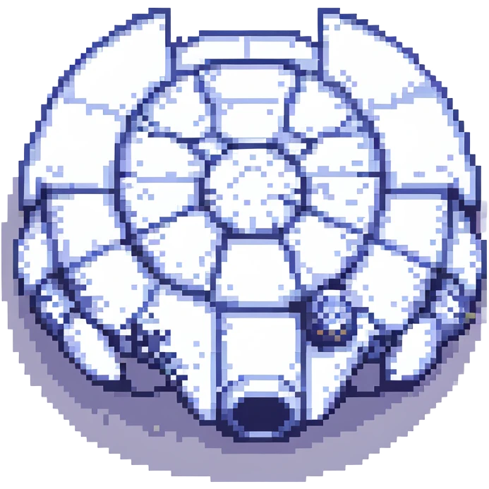 a small Millennium Falcon spaceship in pixel art style emoji