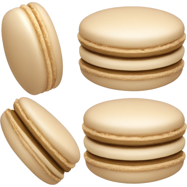 beige macaron emoji