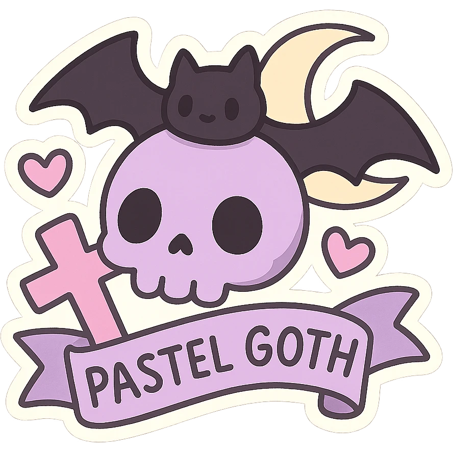 pastel goth object emoji