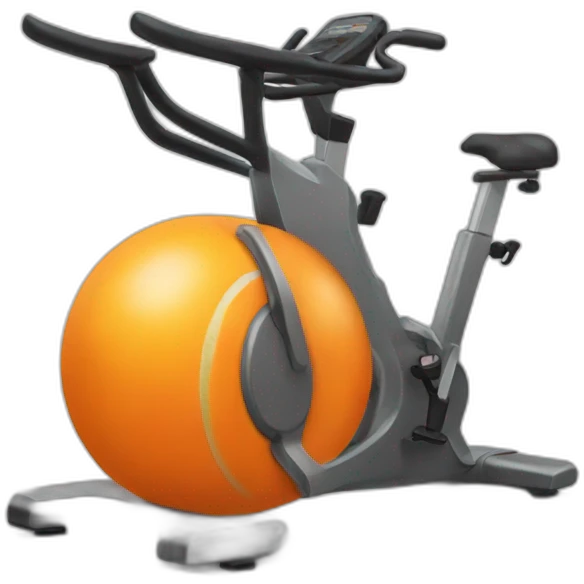 Orange gym emoji