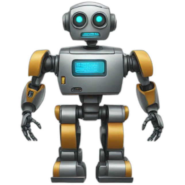 a robot waiting emoji
