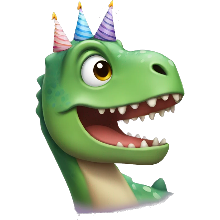 Birthday dinosaur  emoji