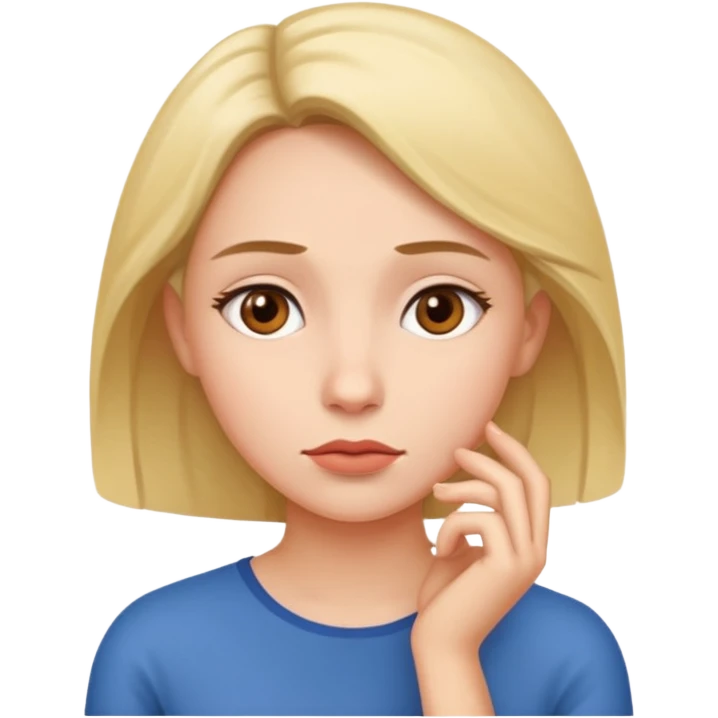 The woman is wondering emoji