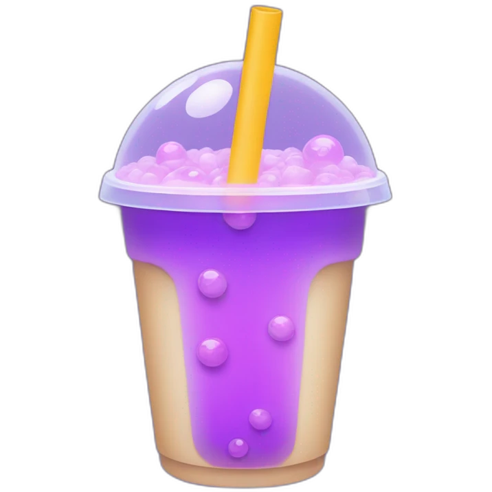 ultraviolet bubble tea emoji