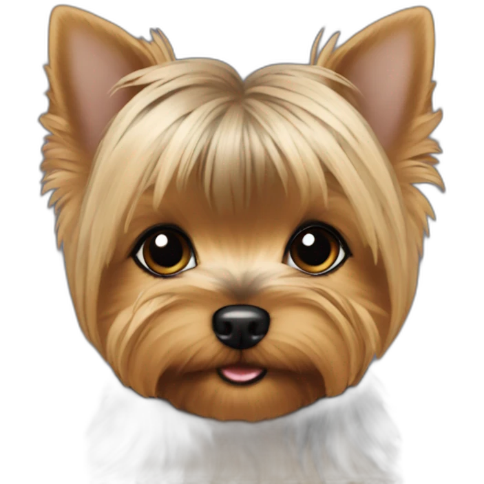 Light Short hair yorkie baby emoji