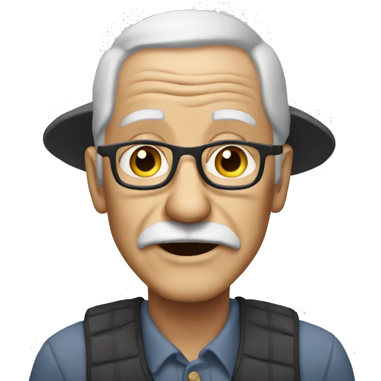 Very old white man emoji
