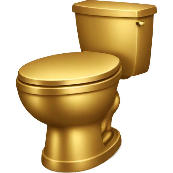 Golden toilet emoji