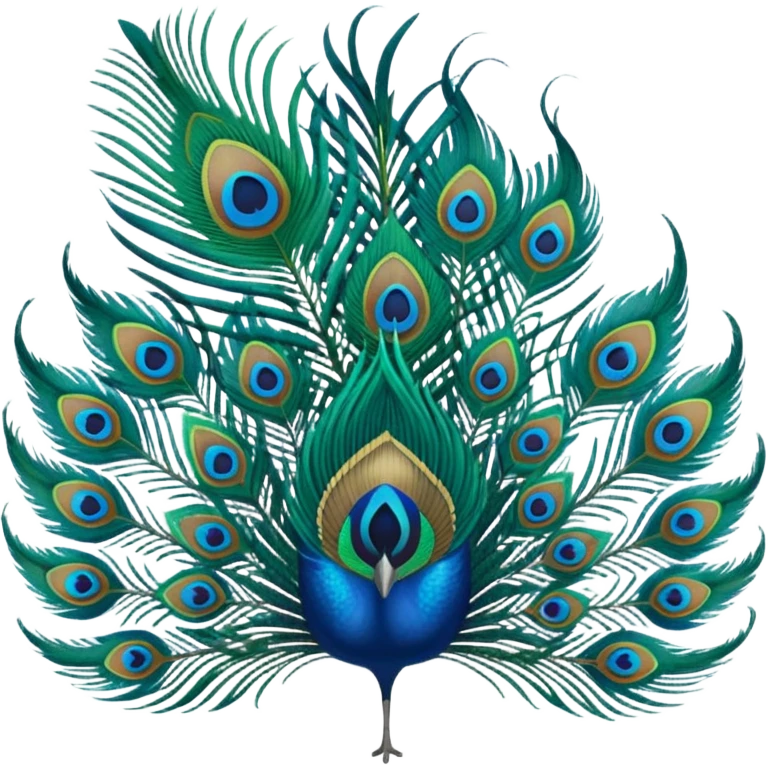 Peacock feather emoji