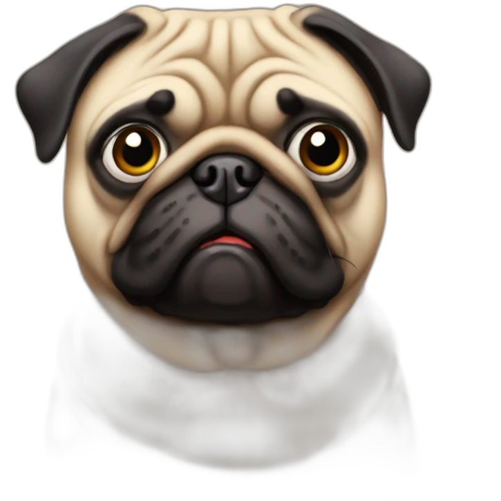 a big fat pug emoji