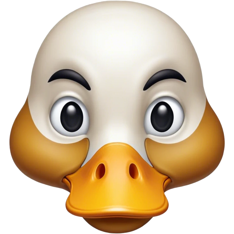 dead duck front face view with crosses instead of emoji